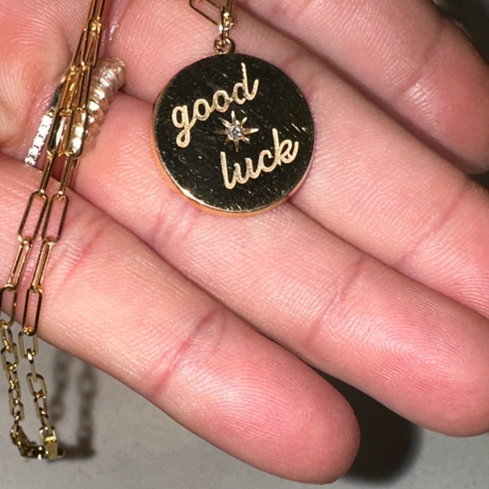 EF COLLECTION Jumbo Diamond Good Luck Necklace - Picture 9 of 12